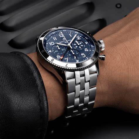 cinturino blu originale x breitling cronografo|Orologi Breitling in Acciaio Blu .